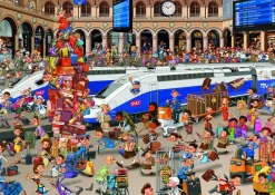 Piatnik - F Ruyer - Railway Station - 1000 Piece Jigsaw Puzzle Fashion