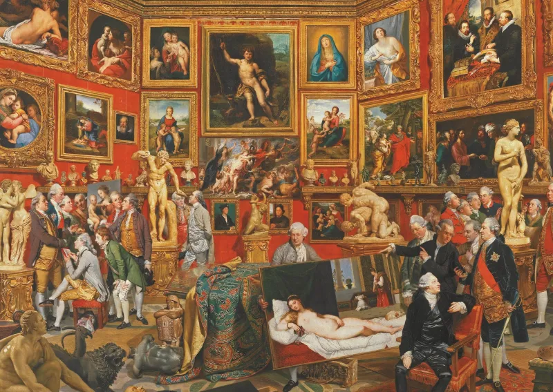 Piatnik - The tribute of the Uffizi - 1000 Piece Jigsaw Puzzle Outlet