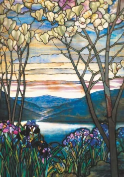 Piatnik - Tiffany Magnolia & Iris - 1000 Piece Jigsaw Puzzle Outlet