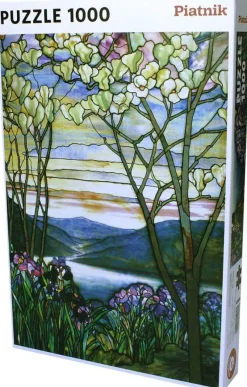 Piatnik - Tiffany Magnolia & Iris - 1000 Piece Jigsaw Puzzle Outlet
