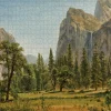 Pomegranate - Albert Bierstadt: Bridal Veil Falls, Yosemite - 1000 Piece Jigsaw Puzzle Online