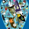 Pomegranate - Charley Harper: We Think the World of Birds - 1000 Piece Jigsaw Puzzle Hot