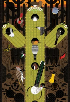 Pomegranate - Charley Harper: The Desert - 1000 Piece Jigsaw Puzzle Online