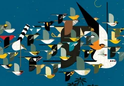 Pomegranate - Charley Harper: Mystery of the Missing Migrants - 1000 Piece Jigsaw Puzzle Discount