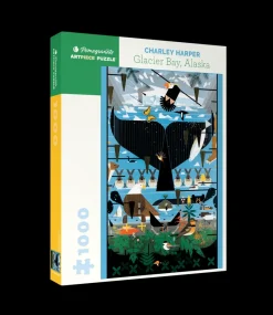 Pomegranate - Charley Harper: Glacier Bay, Alaska - 1000 Piece Jigsaw Puzzle Fashion