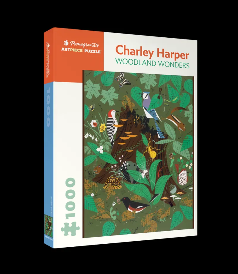 Pomegranate - Charley Harper: Woodland Wonders - 1000 Piece Jigsaw Puzzle Outlet
