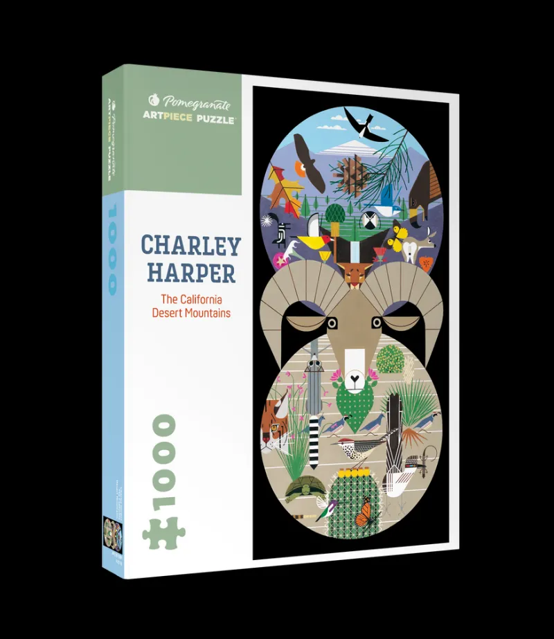 Pomegranate - Charley Harper: The California Desert Mountains - 1000 Piece Jigsaw Puzzle Fashion