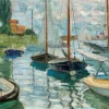 Pomegranate - Claude Monet: Sailboats on the Seine - 1000 Piece Jigsaw Puzzle Hot