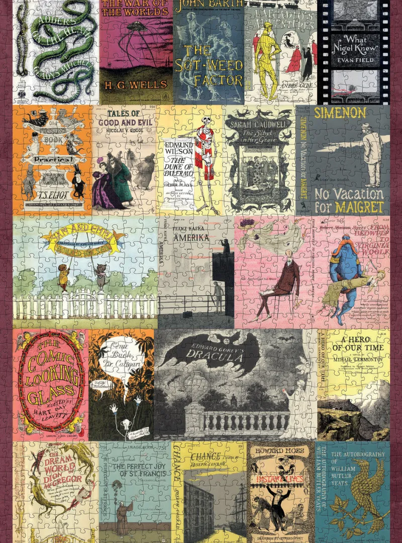 Pomegranate - Edward Gorey's Book Covers - 1000 Piece Jigsaw Puzzle Best