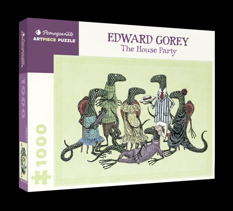 Pomegranate - Edward Gorey: The House Party - 1000 Piece Jigsaw Puzzle Hot