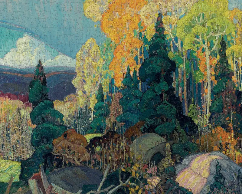 Pomegranate - Franklin Carmichael: Autumn Hillside - 1000 Piece Jigsaw Puzzle New