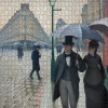 Pomegranate - Gustave Caillebotte: Paris Street; Rainy Day - 1000 Piece Jigsaw Puzzle Outlet
