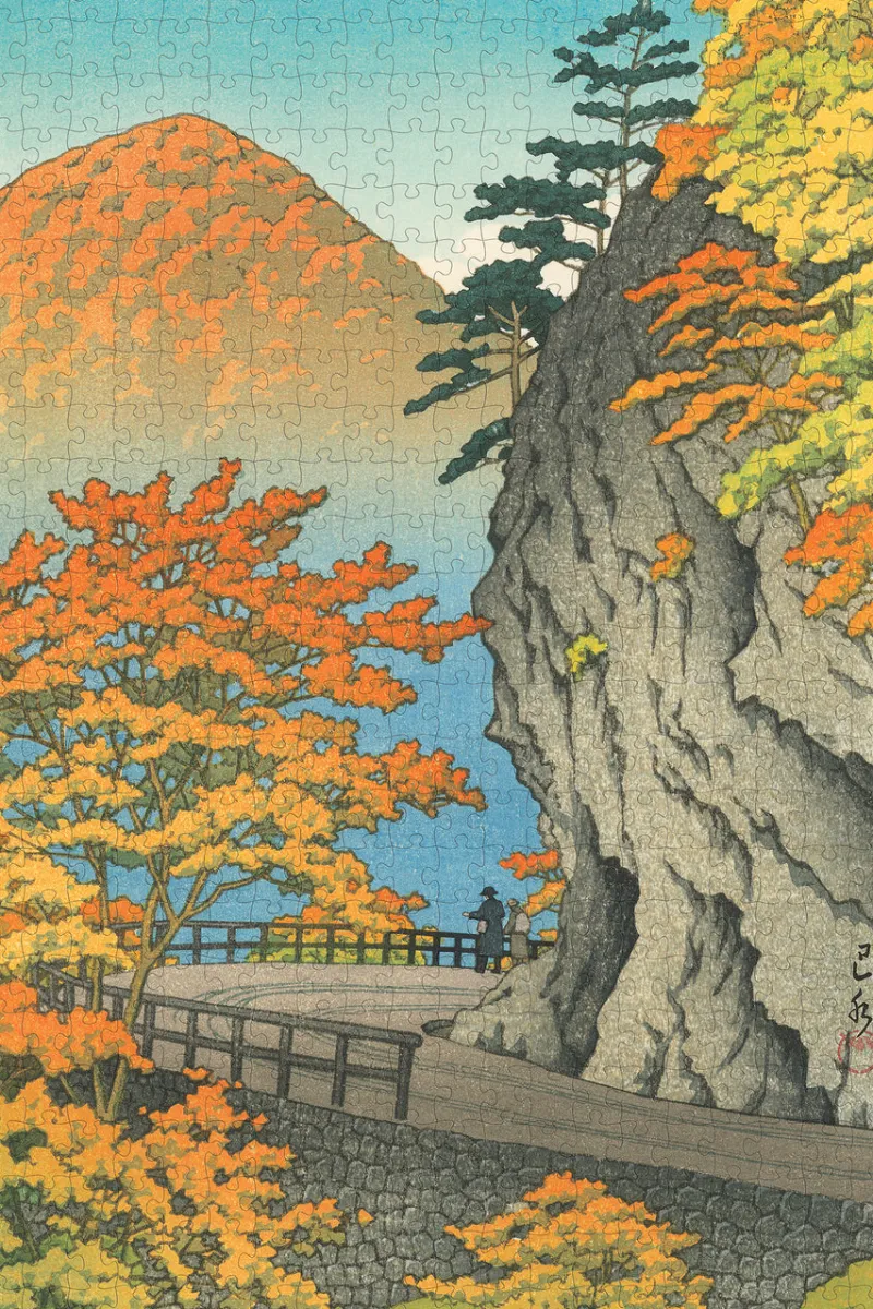 Pomegranate - Kawase Hasui: Autumn at Saruiwa - 500 Piece Jigsaw Puzzle Outlet