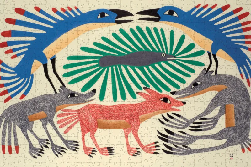 Pomegranate - Kenojuak Ashevak: Six-Part Harmony - 500 Piece Jigsaw Puzzle Online