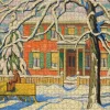 Pomegranate - Lawren S. Harris: Red House and Yellow Sleigh - 1000 Piece Jigsaw Puzzle Sale
