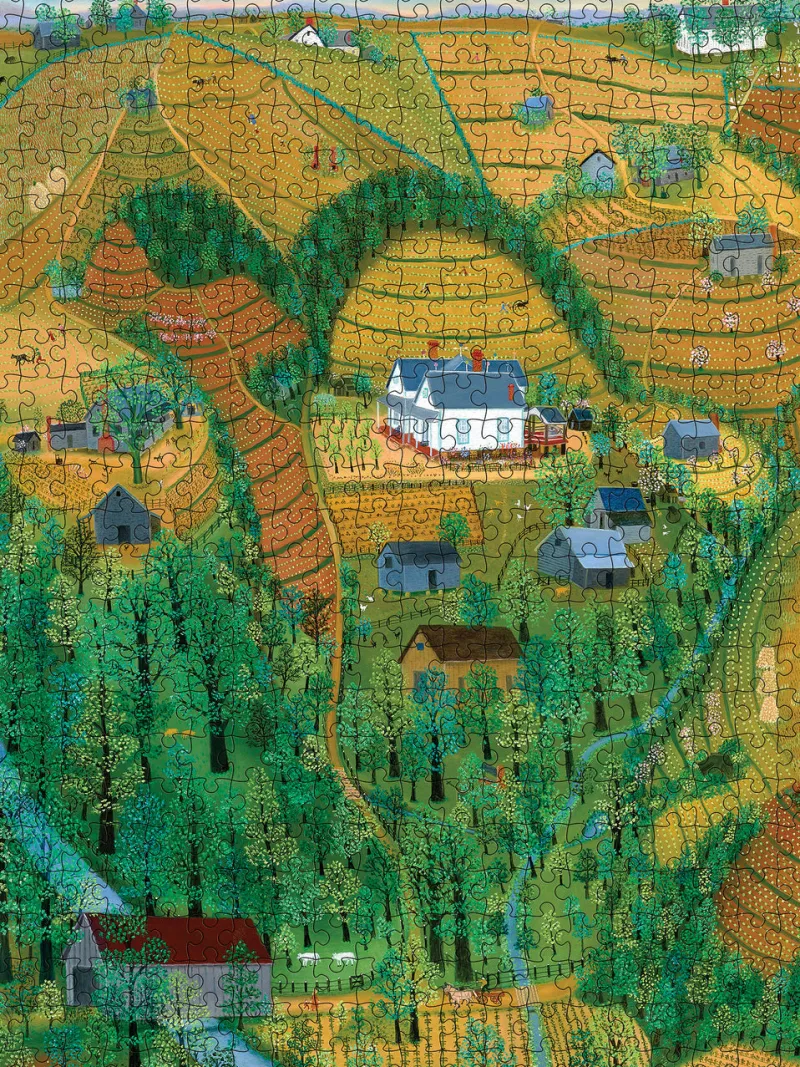 Pomegranate - Mattie L. O'Kelley: My Parents' Farm - 500 Piece Jigsaw Puzzle Fashion
