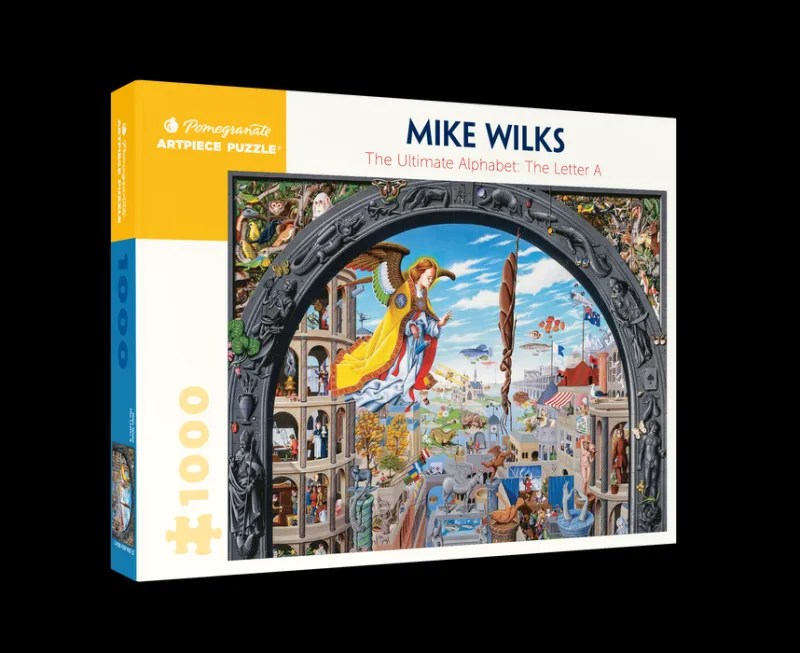Pomegranate - Mike Wilks: The Ultimate Alphabet: The Letter A - 1000 Piece Jigsaw Puzzle Clearance