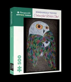 Pomegranate - Ningiukulu Teevee: Colourful Wild Owl - 500 Piece Jigsaw Puzzle Sale