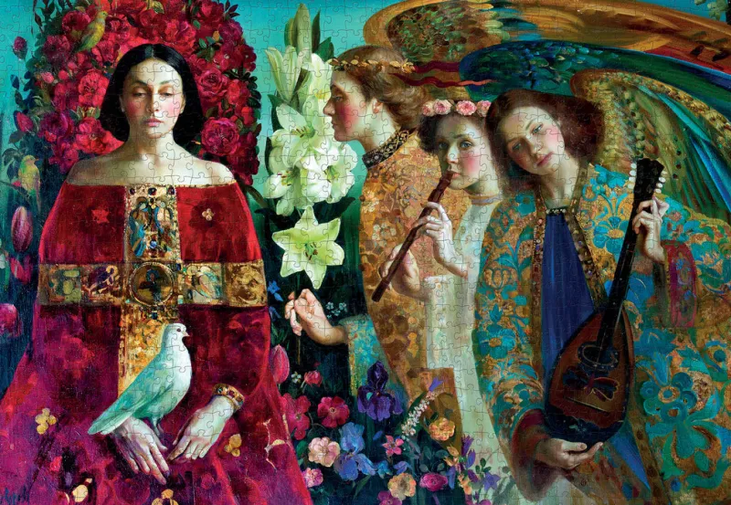 Pomegranate - Olga Suvorova: Annunciation - 1000 Piece Jigsaw Puzzle Hot