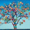 Pomegranate - Paul Heussenstamm: Mandala Fruit Tree - 500 Piece Jigsaw Puzzle New