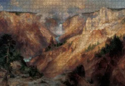 Pomegranate - Thomas Moran: The Grand Canyon of the Yellowstone - 1000 Piece Jigsaw Puzzle Online