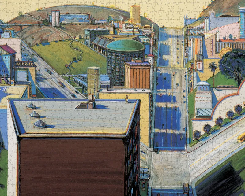 Pomegranate - Wayne Thiebaud: Valley Streets - 1000 Piece Jigsaw Puzzle Outlet