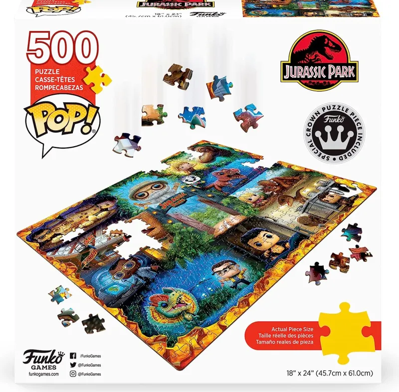 Funko Pop! Puzzles - Jurassic Park - 500 Piece Jigsaw Puzzle Discount