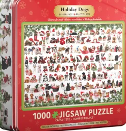 Eurographics ** Pre-Order ** - Holiday Dogs Tin (Special Offer) - 1000 (Tin) pieces Best
