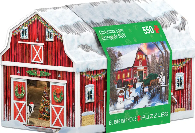 Eurographics *** Pre-Order *** - Holiday Farm Tin - 550 Pieces Hot