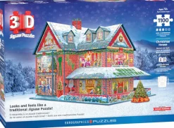 Eurographics *** Pre-Order *** - 3D Christmas House - 1100 Pieces New