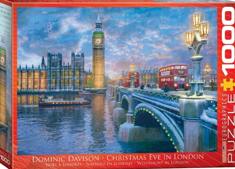 Eurographics ** Pre-Order ** - Christmas Eve In London - 1000 Piece Jigsaw Puzzle Clearance