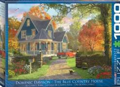 Eurographics ** Pre-Order ** - The Blue Country House by Dominic Davison - 1000 Piece Jigsaw Puzzle Hot