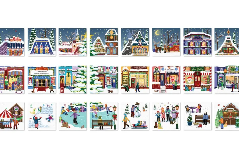 Eurographics *** Pre-Order *** - Advent Calendar - Christmas Town Fair Fashion