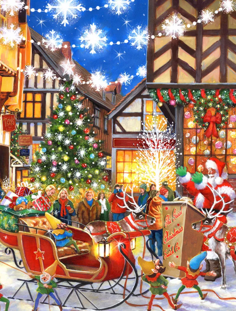 House of Puzzles ** Pre-Order ** HOP - Christmas Is Coming - 2 x BIG 500 Piece Discount