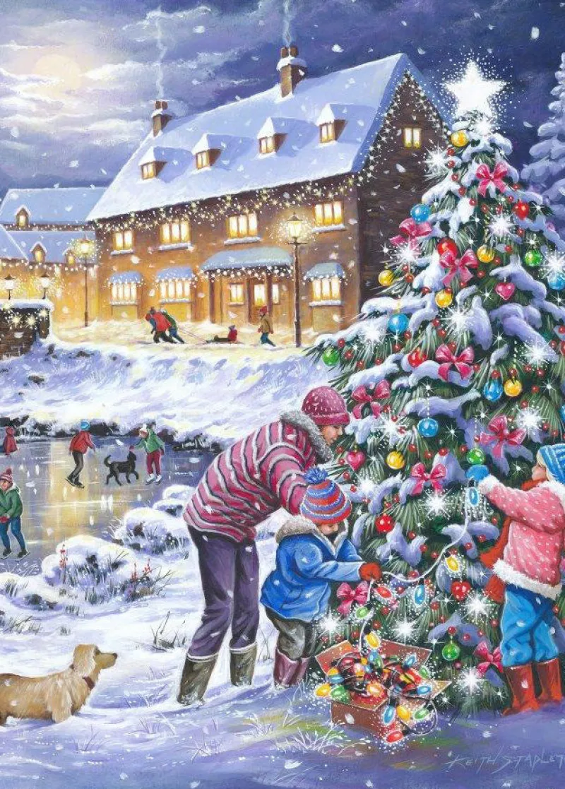 House of Puzzles ** Pre-Order ** HOP - Christmas Is Coming - 2 x BIG 500 Piece Discount