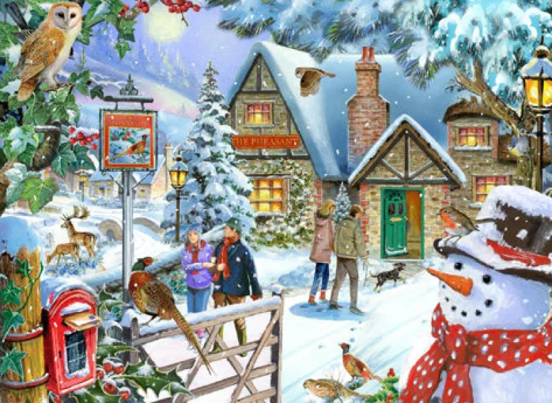 House of Puzzles ** Pre-Order ** HOP - Let It Snow - 4 x 500 Piece Sale