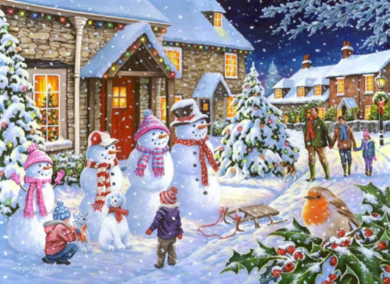 House of Puzzles ** Pre-Order ** HOP - Let It Snow - 4 x 500 Piece Sale