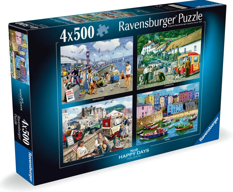 Ravensburger ** Pre-Order ** - Happy Days No 8, Holidays - 4 x 500 Piece Jigsaw Puzzle Online
