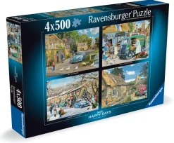 Ravensburger ** Pre-Order ** - Happy Days No 9, Village Life - 4 x 500 Piece Best
