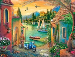 Ravensburger ** Pre-Order ** - Villas by the Sea - 750 Piece Large Format Best