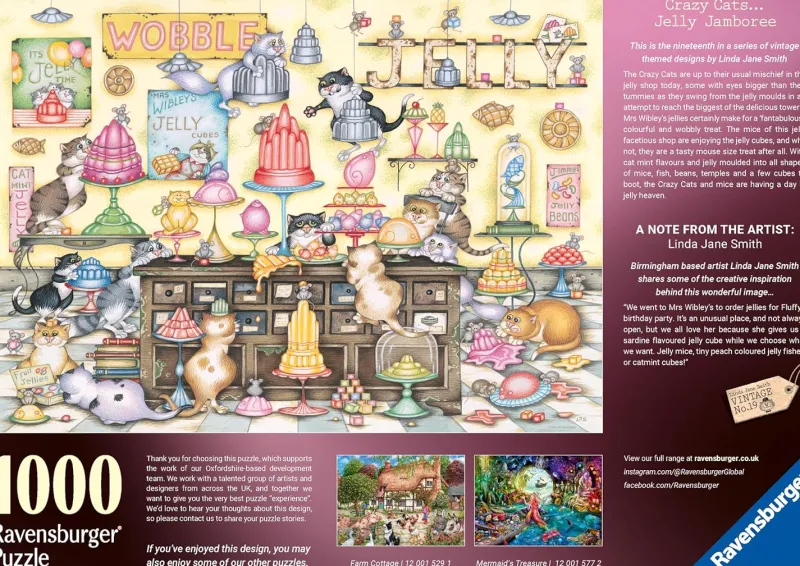 Ravensburger ** Pre-Order ** - Crazy Cat’s: Jelly Jamboree - 1000 Piece Online