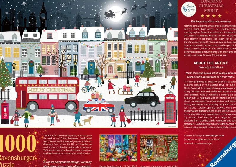 Ravensburger ** Pre-Order ** - London's Christmas Spirit - 1000 Piece Best