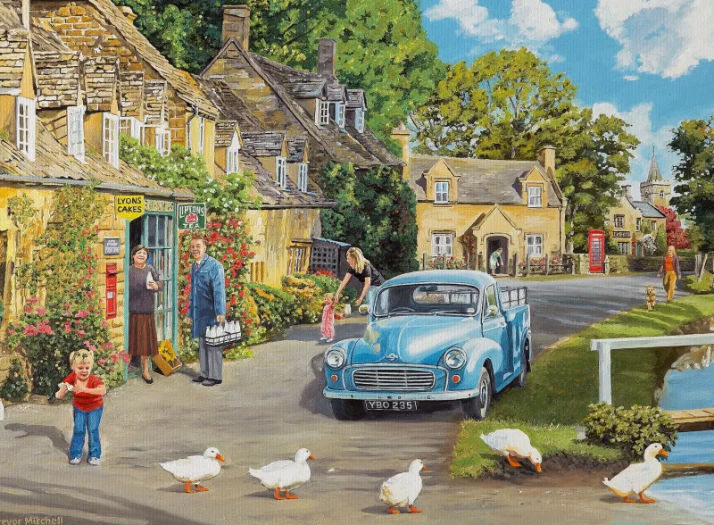 Ravensburger ** Pre-Order ** - Happy Days No 9, Village Life - 4 x 500 Piece Best