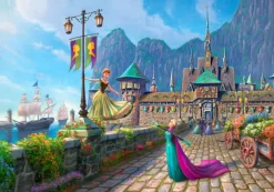 Schmidt ** Pre-Order ** - Thomas Kinkade: Disney Frozen Celebrating in Arendelle - 1000 Piece Sale