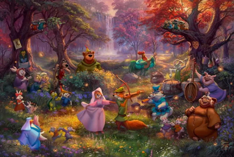 Schmidt ** Pre-Order ** - Thomas Kinkade: Disney Robin Hood - 1000 Piece Outlet