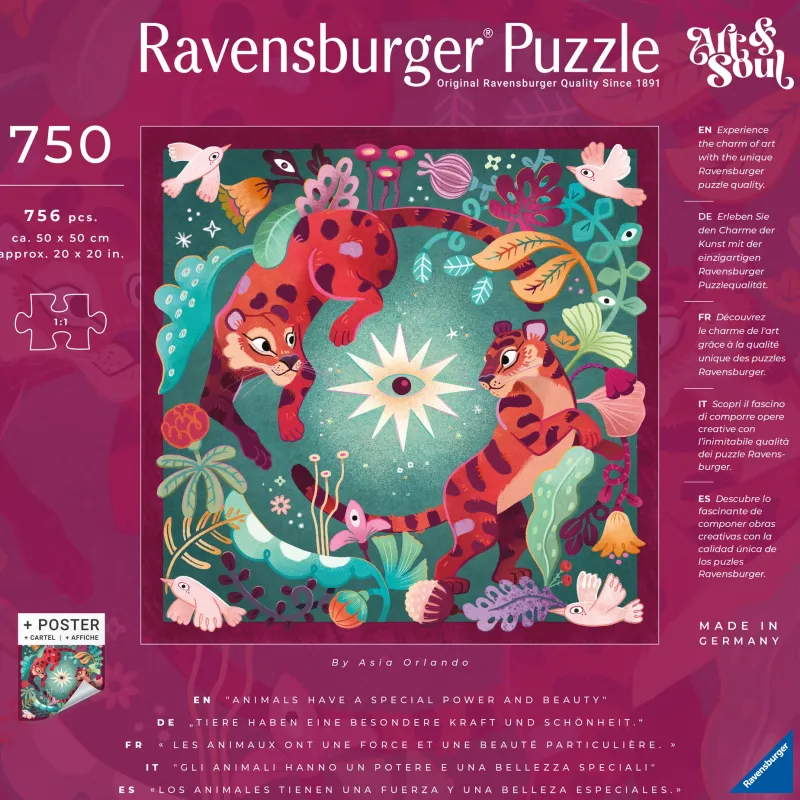 Ravensburger - Art & Soul - Animal Spirit - 750 Piece Jigsaw Puzzles Online