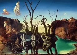 Ravensburger - Art Collection - Salvador Dali Swans reflecting Elephants - 1000 Piece Jigsaw Puzzle Hot