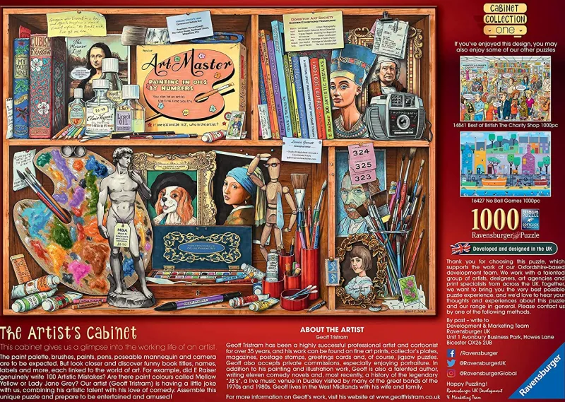 Ravensburger - Artist's Cabinet - 1000 Piece Jigsaw Puzzle Clearance