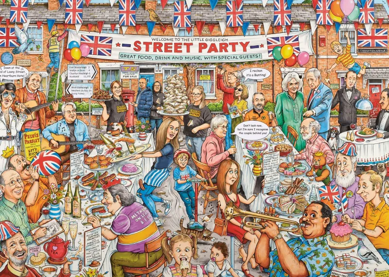Ravensburger - Best of British No.24 The Street Party - 1000 Piece Jigsaw Puzzle Best