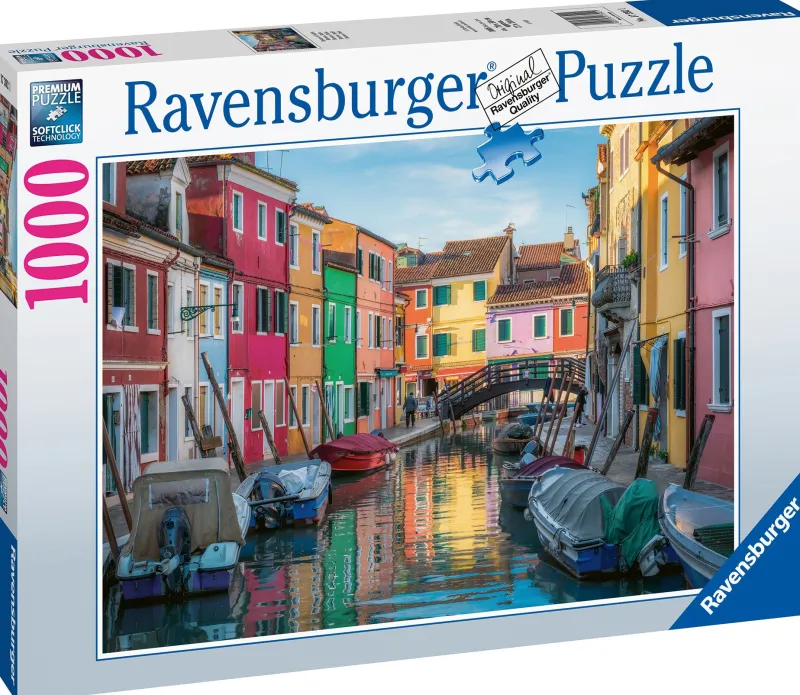 Ravensburger - Burano, Italy - 1000 Piece Jigsaw Puzzle Outlet